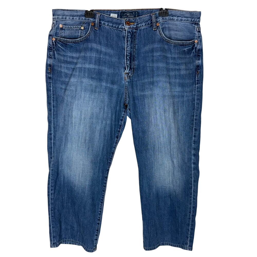 Vintage Lucky Brand‎ 363 Jeans Men's 40x30 Blue Denim High-Rise Straight Leg